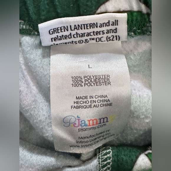Green Lantern Pajama Pants - Picture 3 of 4
